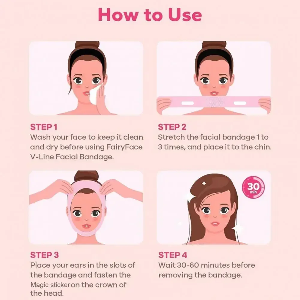 Mulheres rosto emagrecimento bandagem face lifting banda v linha shaper queixo bochecha levantar cinto de massagem facial cinta beleza cuidados com a pele ferramentas