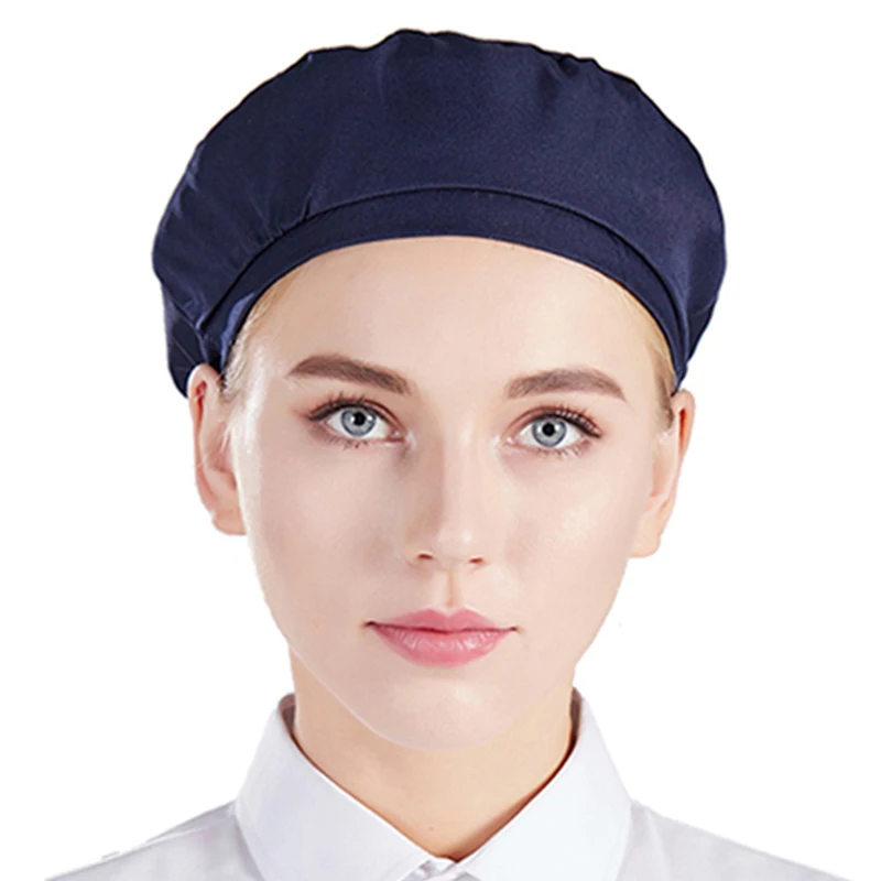 Factories Textile Mill Full Cloth Dust-proof Anti-Grease Cap Men's and Women's Workshop Hats Catering Canteen Galley Chef Cap