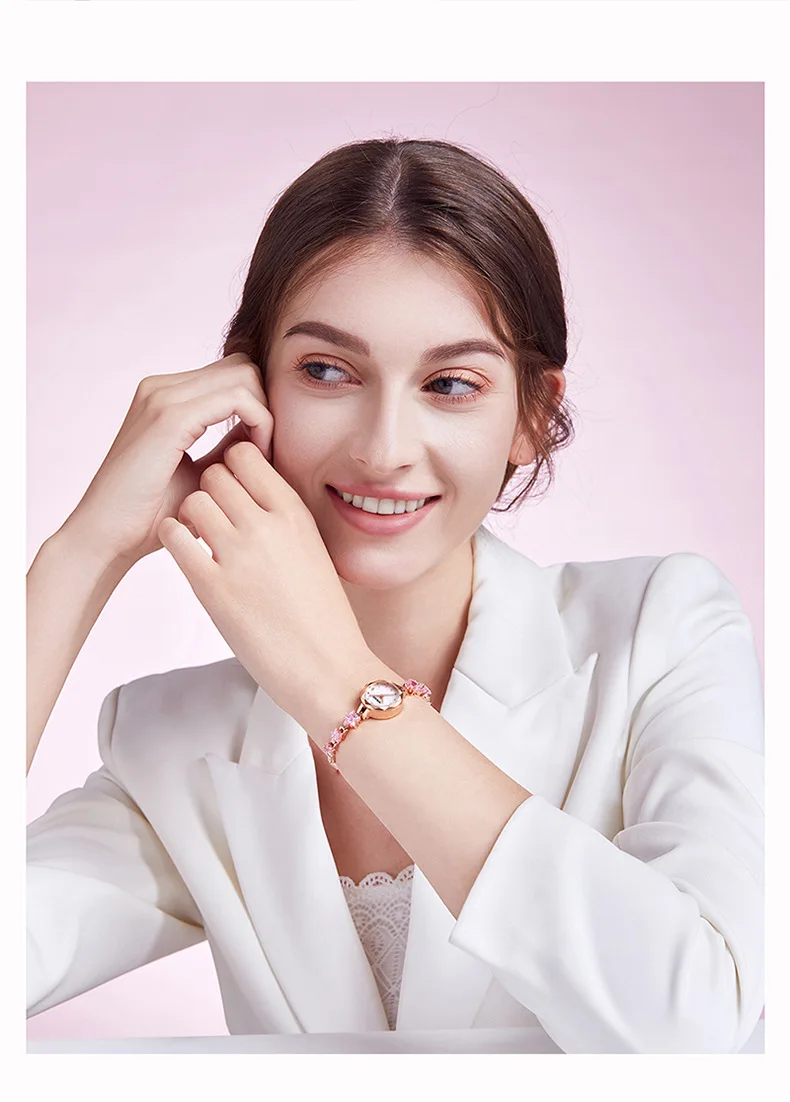 Новые модные легкие роскошные нишевые женские часы с кристаллами Fritillary, нежный тонкий браслет, женские часы с маленьким циферблатом