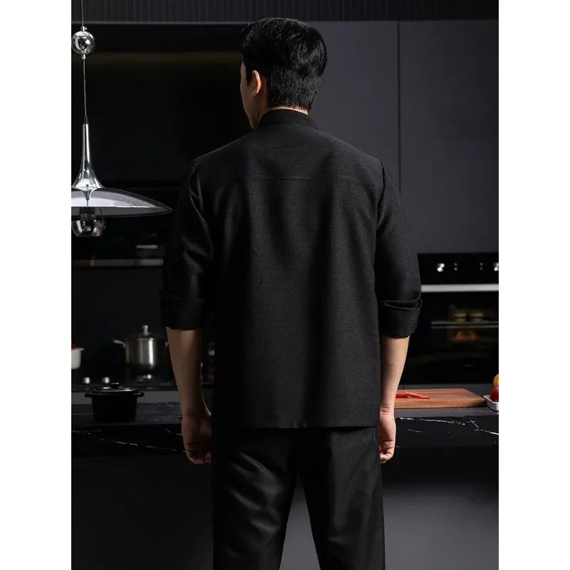 Professional Autumn Breathable Chef Jacket, Kitchen Work Blouse & Hotel Long Sleeve Workwear