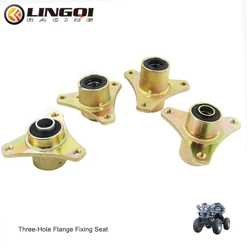 LINGQI ATV Quad Motorcycle Rear Axle Wheel Hub Mount 110cc 150cc 200cc Dune Buggy Sprocket Brake Seat Mounting For Go Kart Bike