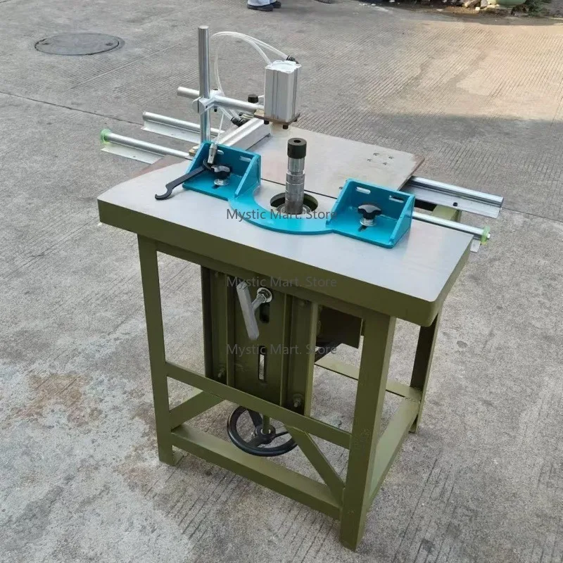 Modulatore di mandrino verticale a doppio scopo Tavolo scorrevole semplice Fresatura per la lavorazione del legno Fresatura verticale singola