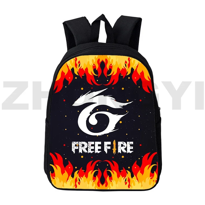 Canvas 12/16 Inch Anime Free Fire Garena Backpacks for Teenage Girls 3D Travel Mochila Free Fire School Bags for College Student