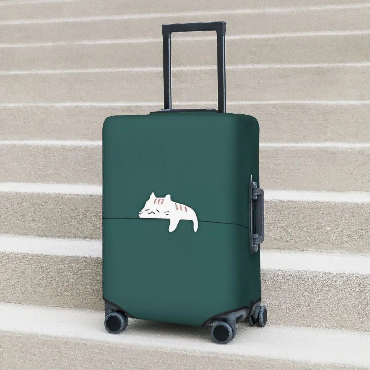 

Cartoon Cat Suitcase Cover Animal Cute Business Protection Flight Strectch Luggage Supplies