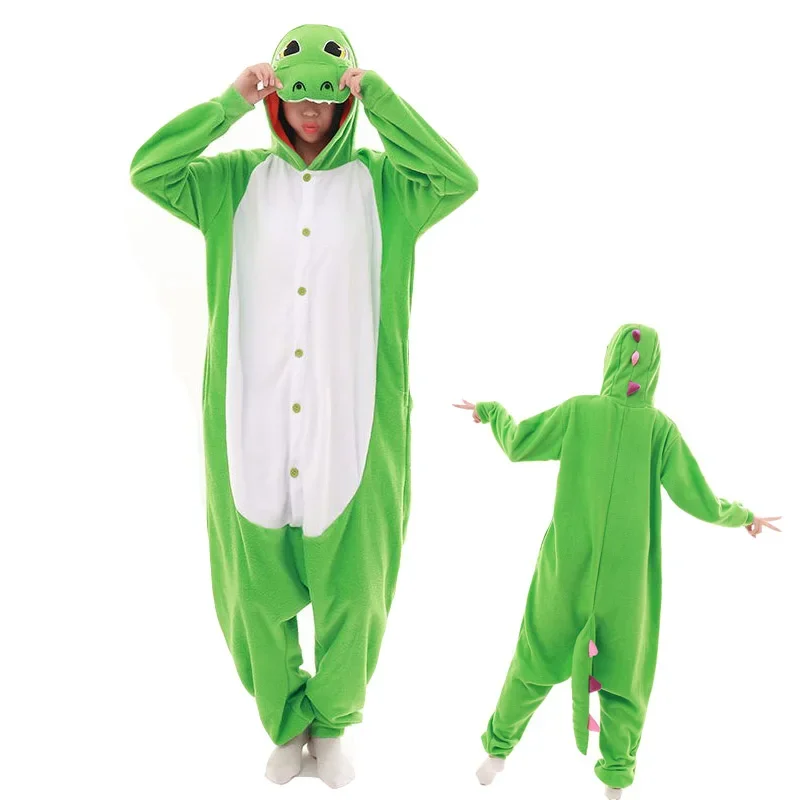 PYJAMA Männer Onesie Erwachsene Blau Dinosaurier Frauen Mädchen Nachtwäsche Cartoon Grün Anime Cosplay Kostüm Waschbär Kigurumi Einhorn