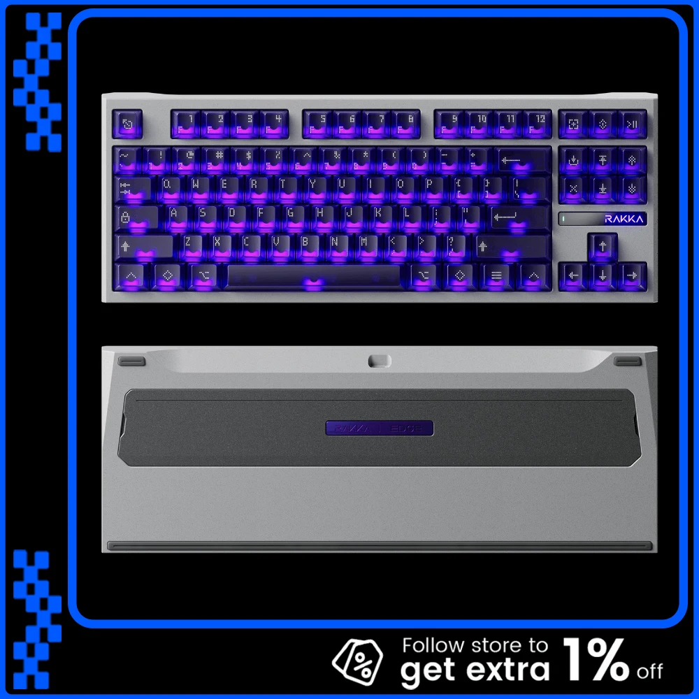 RAKKA 80 EDGE / MOBIUS Switch 87個 RAKKA 80 Edge Magnetic Switch Keyboard Mechanical Keyboard Type-c