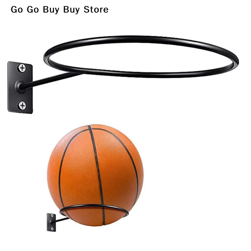 【ST】 1 Stück Metall-Ball-Aufbewahrungsregal zur Wandmontage, platzsparendes Display-Regal für Basketball, Fußball, Volleyball, Fußball