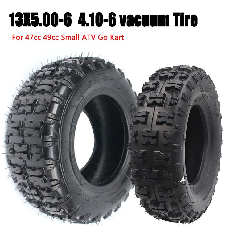 13x5.00-6 inch Tubeless Tyre 4.10-6 vacuum Tire butterfly flower tires For mini Buggy Mower Gokart Scooter Off-Road Wheel
