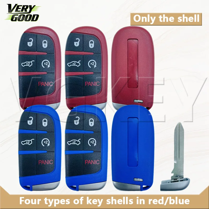 

VG For Dodge Scat Pack/392/DAYTONA/HEMI/Challenger/VIPER/Hellcat SRT/Redeye/Demon 170/RT 5Buttons Smart Remote Key Shell housing