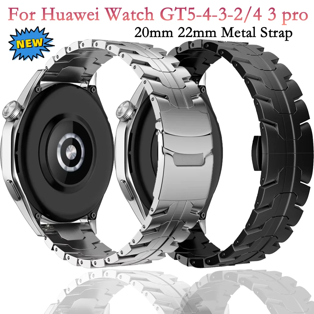 20mm 22mm Metal Strap for Huawei Watch GT5-4-3-2/4 3 Pro 46mm Breaclet Correa Samsung Galaxy Watch 7 6 5 4 40mm 44mm Wristband