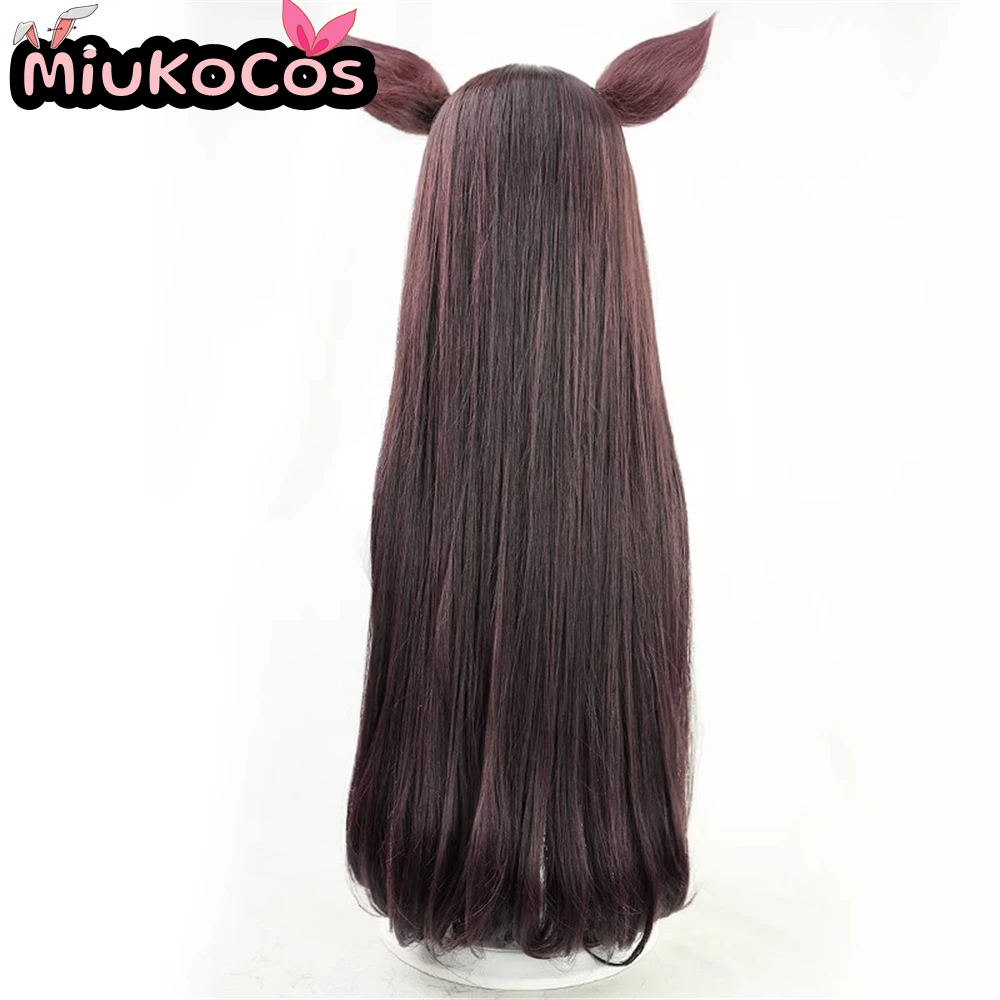 متوفر في المخزون ذاجيلودوベル Mejiro Dober شعر مستعار تأثيري مع آذان وذيل MiukoCosplay Umamusume: كوسبلاي ديربي جميل