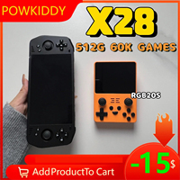 Powkiddy X28 RGB20S Open Source Handheld Game Consoles 5.5Inch Touch IPS Screen PSP PS2 HD TV OUTPUT Retro Game Machine GIFT