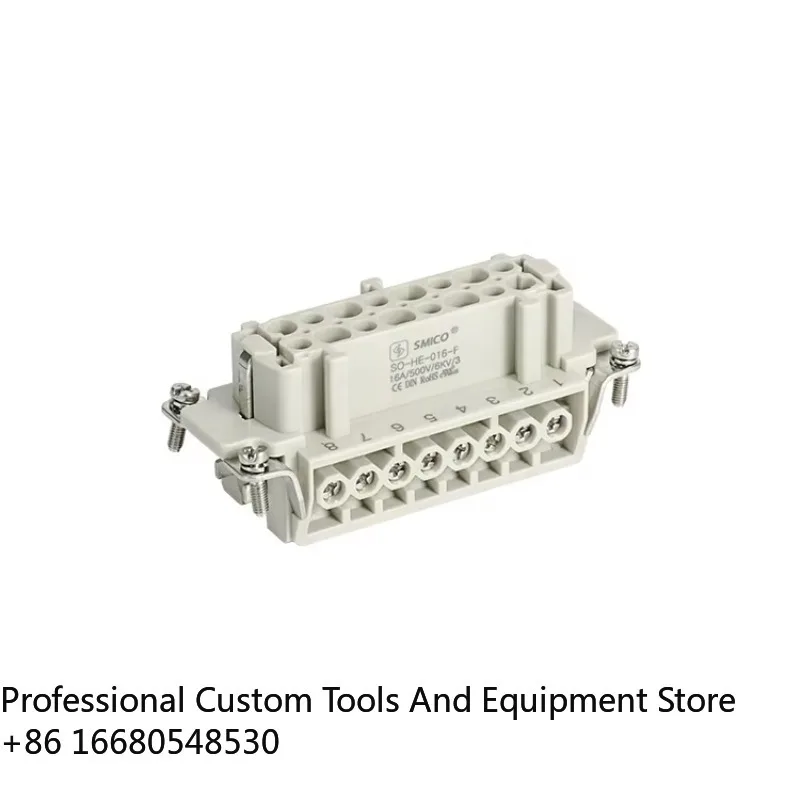 FCIndustrial Modular Heavy-Duty Connector Power 16-Pin 24-Pin  Mechanics Rail Transit Cable Equipment Aluminum IP65 380V