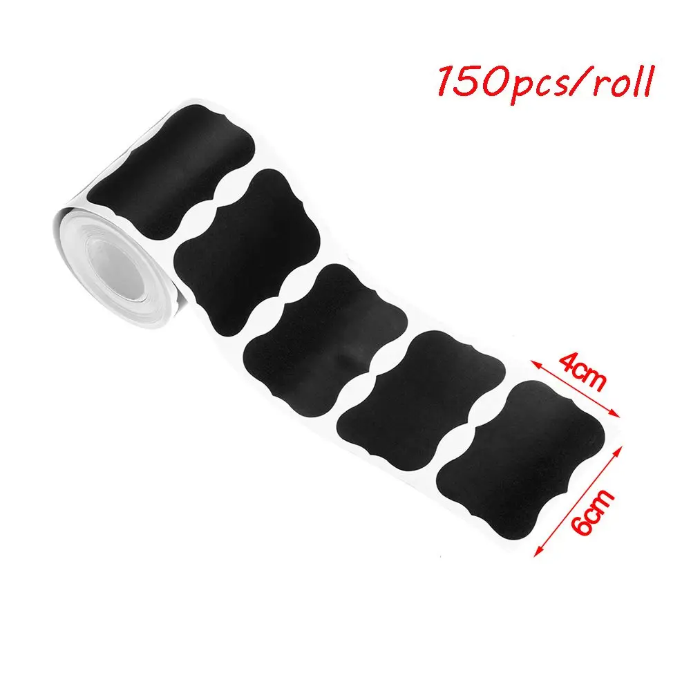 

150pcs/roll Kitchen Chalkboard Spice Bottle Tags Marker Pen Blackboard Label Labels Stickers