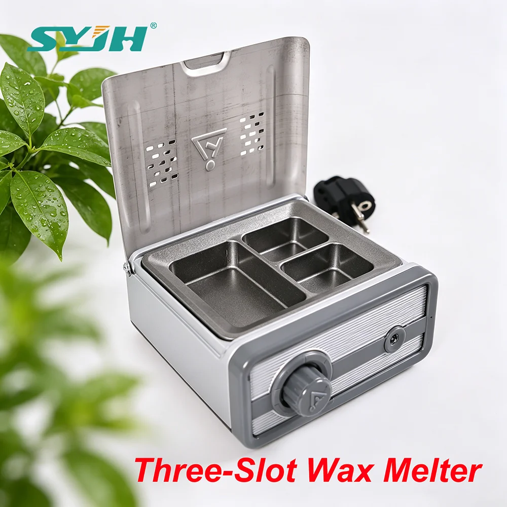 

SYJH Dental 3-slot Wax Heater Pot Multifunctional Wax Melting Pots For Dentistry Laboratory Wax Melting Device Equipment Tools