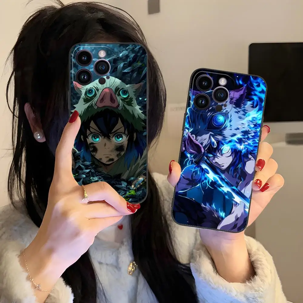 

Чехол для телефона Demon Slayer Inosuke для iPhone 16, 15, 14, 13, 12, 11 X XR XS 8 7 Pro Max Plus, мини-цветный защитный красивый роскошный чехол