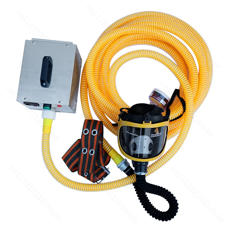 Electric Long Tube Air Supplied Respirator Multi-person Forced Air Supply Breathing Protector For  Rescue Industrial Hazardous