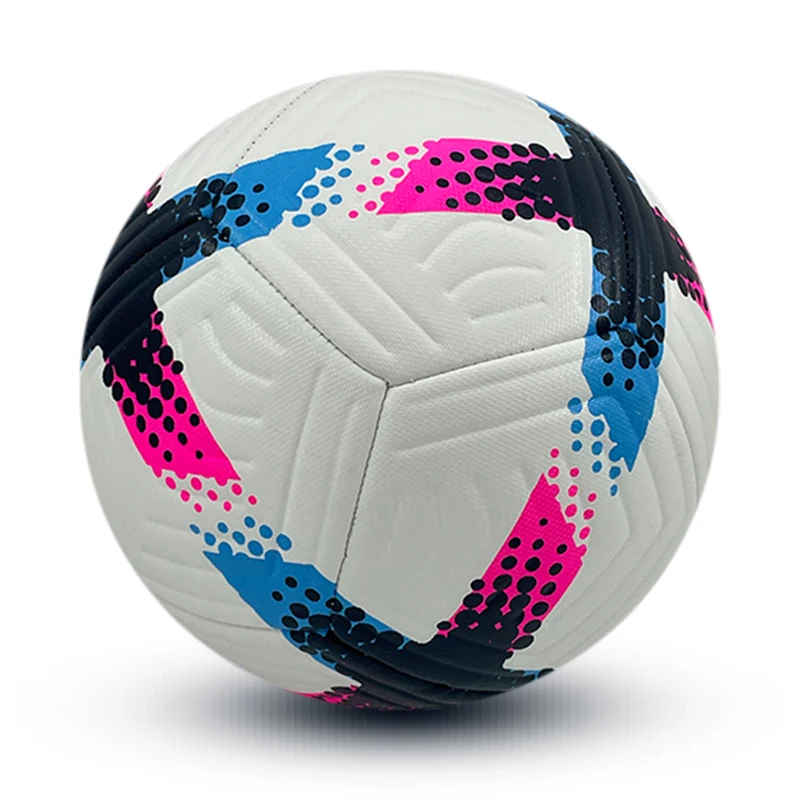 Football Professional No. 5 Football Machine Sewn PU Material Competition Group Training Unisex Soccer Ball Adult Children Race