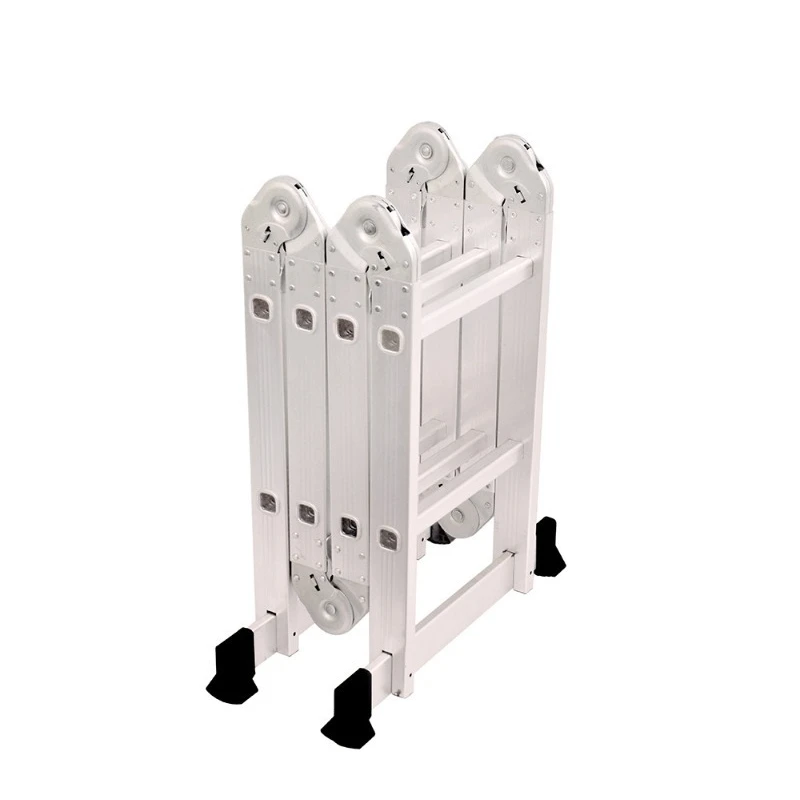 Multifunctional folding ladder Aluminum composite engineering herringbone ladder Household ladder Telescopic