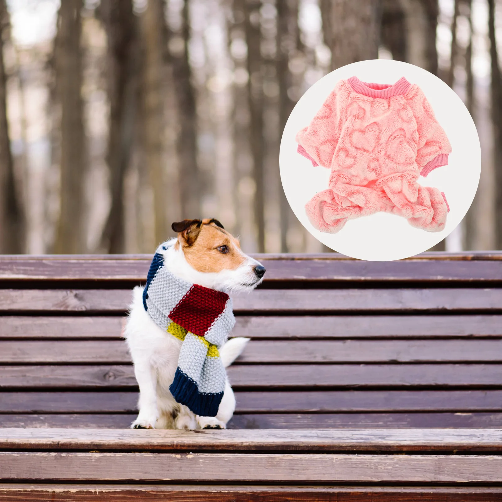 

Pet Warm Flannel Dog Clothes Durable Small Costumes Cat Costume Daily Wear Outdoor Activities Dog Clothing Pet Supplies Winter