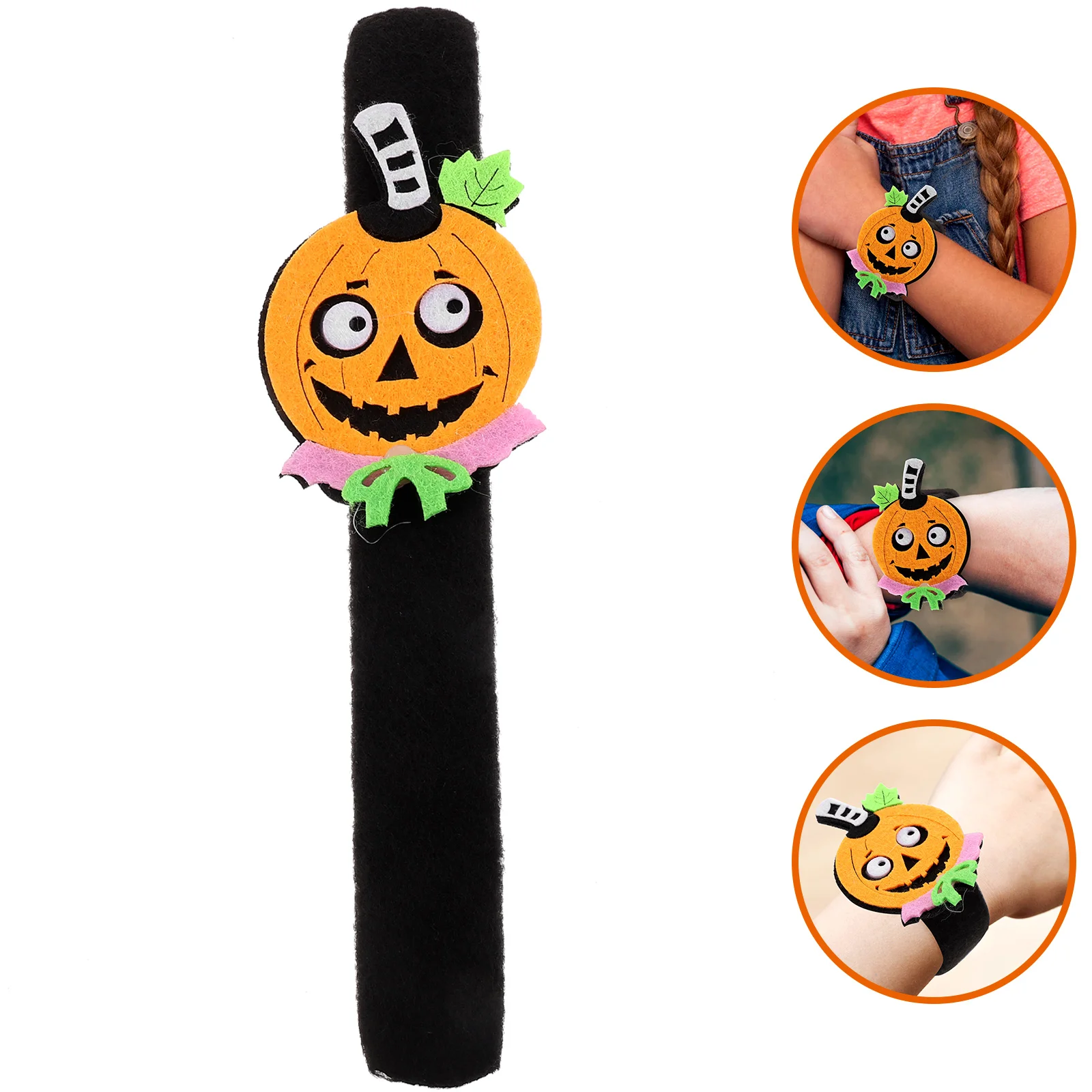 

Halloween Bracelet Party Favors Snap Band Carnival Wrist Decor Kids Costume Accessory Funny Gift Festival Classroom