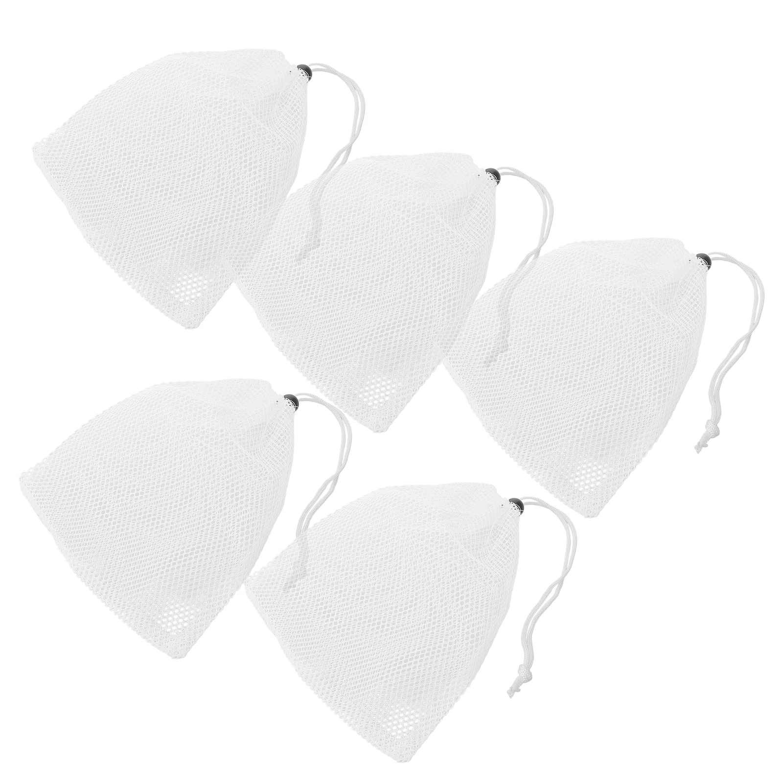

5pcs Drawstring Bags Small Pouches Bulk Travel Accessories Mesh Bag Sport Bags Clothing Organizers