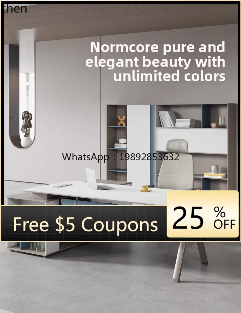 

ii boss desk modern minimalist manager office furniture desk supervisor desk and chair combination