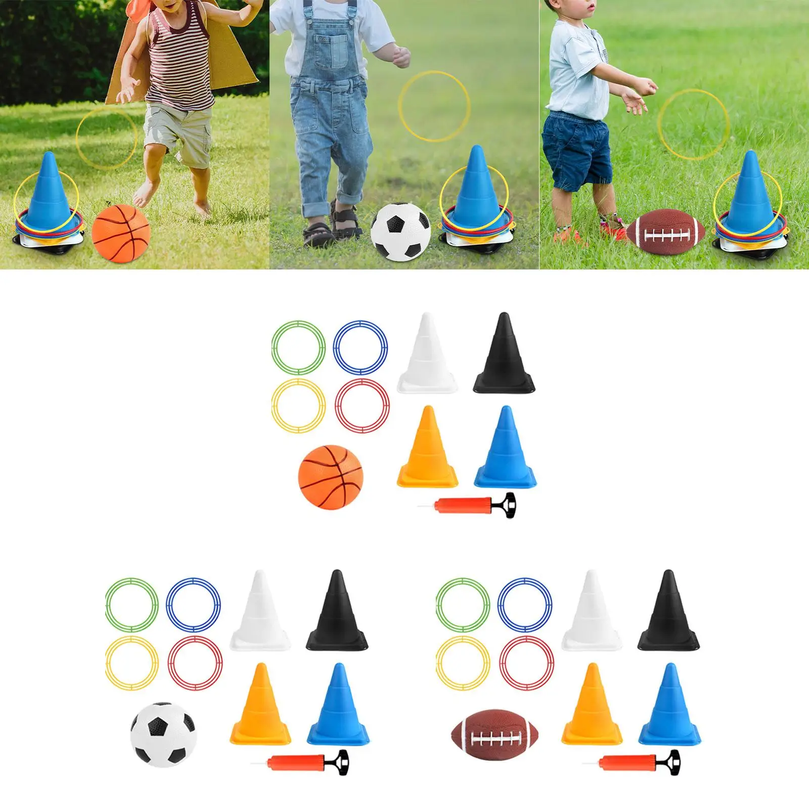 Sports Game Skittles Throwing Hoop Toys Parent-Child Interactive Toys Boys and