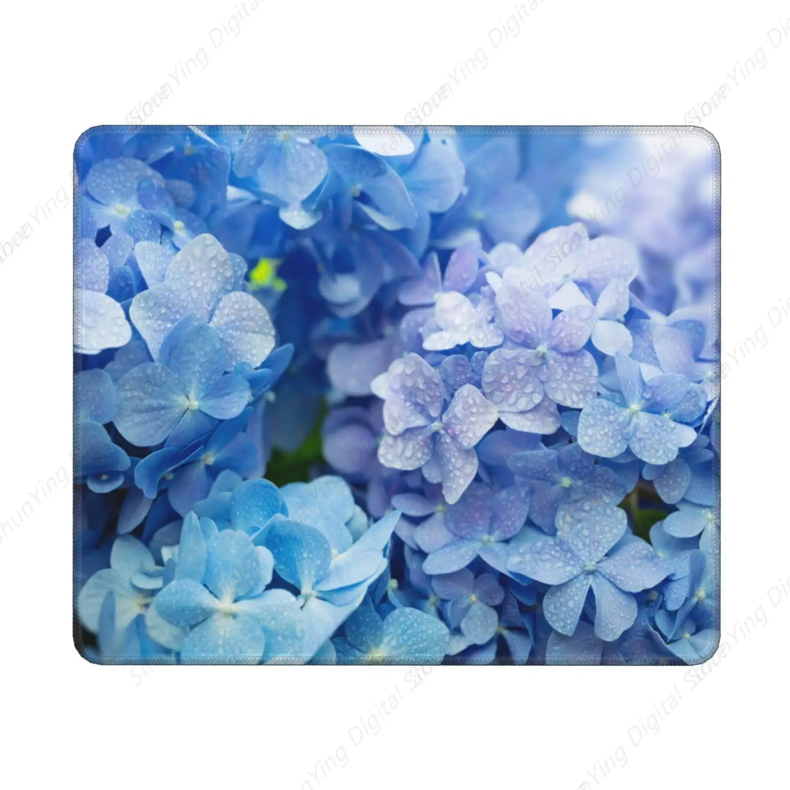 Blue Embroidered Ball Mouse Pad Gaming Mouse Pad And Desktop Pad Anti Slip Rubber Base Computer Gaming Mouse Pad 18*22cm