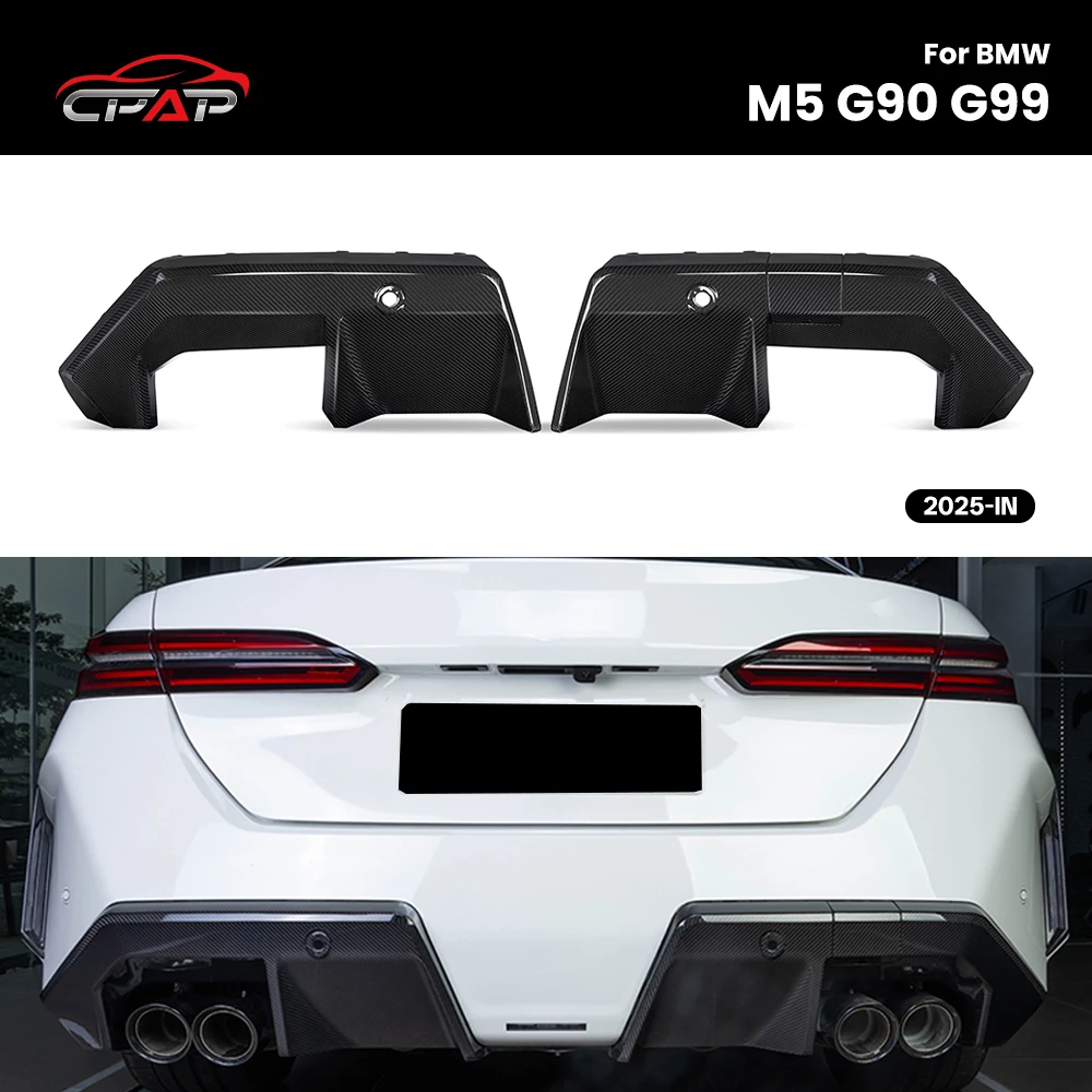Echter Trockener Carbon-Heckdiffusor Splitter Lippe für BMW M5 Serie G90 G99 2025-IN OEM-Stil
