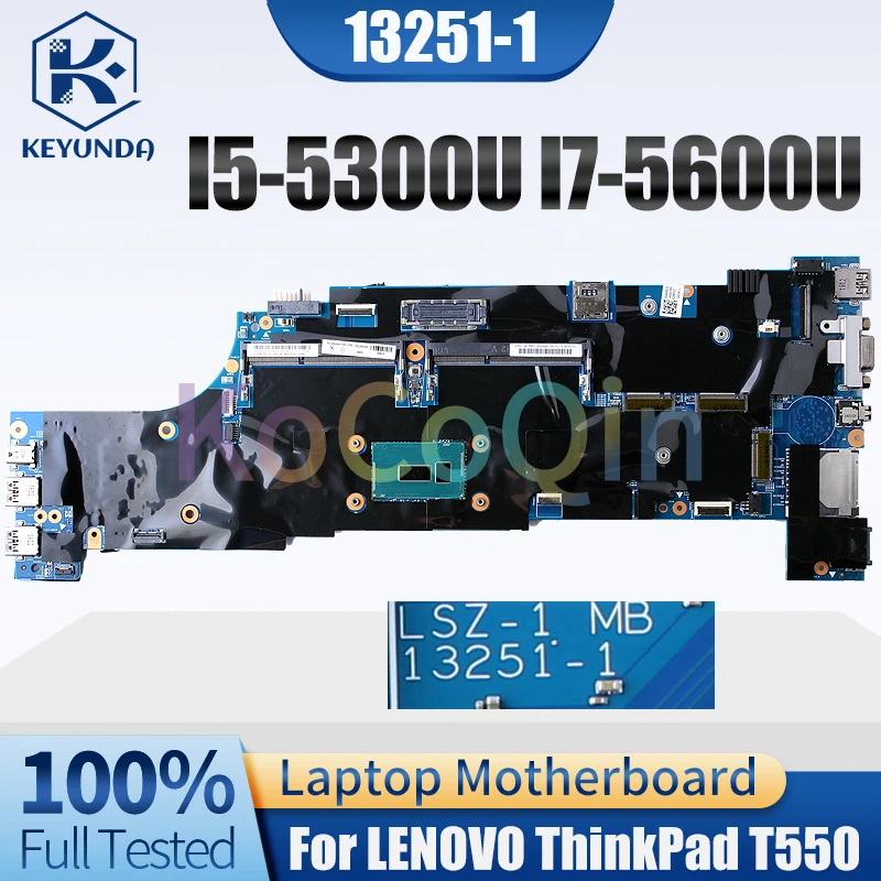 

Оригинальная материнская плата для ноутбука Lenovo ThinkPad T550, модель 13251 дюйма, детская плата для ноутбука 00JT403 00JT407, полностью протестированная материнская плата для ноутбука