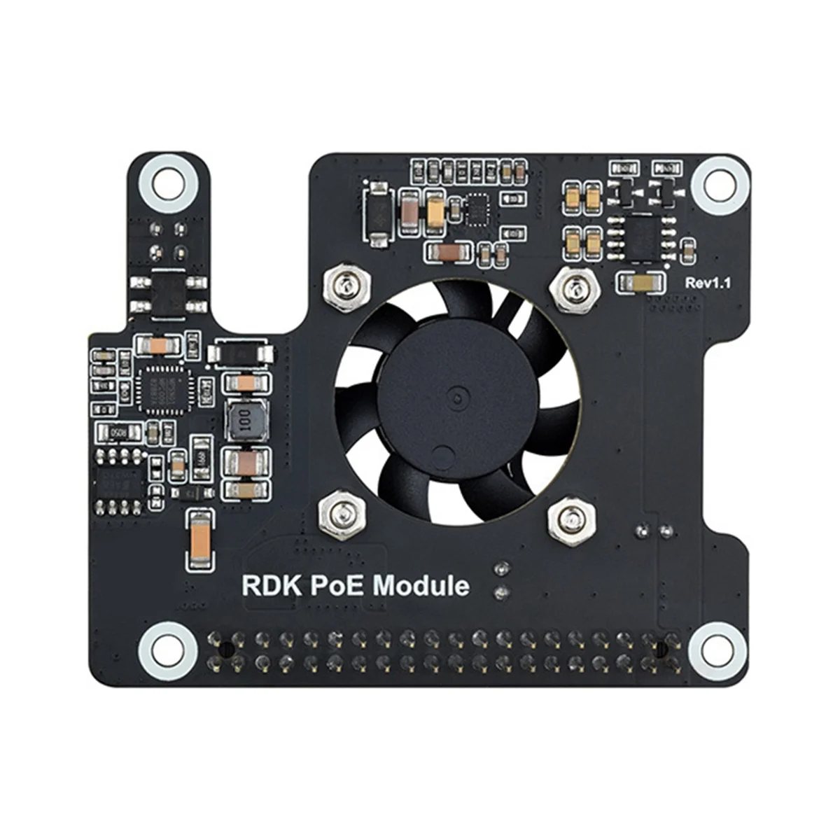 

ABLG For RDK X5 PoE HAT with Fan+Heatsink for D-Robotics RDK X5 Motherboard IEEE 802.3af/At Expansion Board