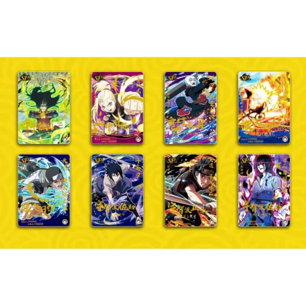 Little Dinosaur Naruto Collection Cards For Children Tsunade Uchiha Sasuke Genuine Hot Stamping UR Limited Game Kids Gifts