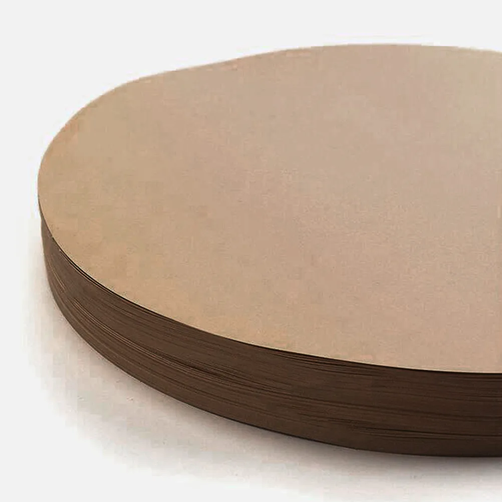 25Sheets Round Kraft Sketch Paper Thick Smooth Drawing Pads 29Cm Diameter for Painting Sketching Art Supplies Artist Use