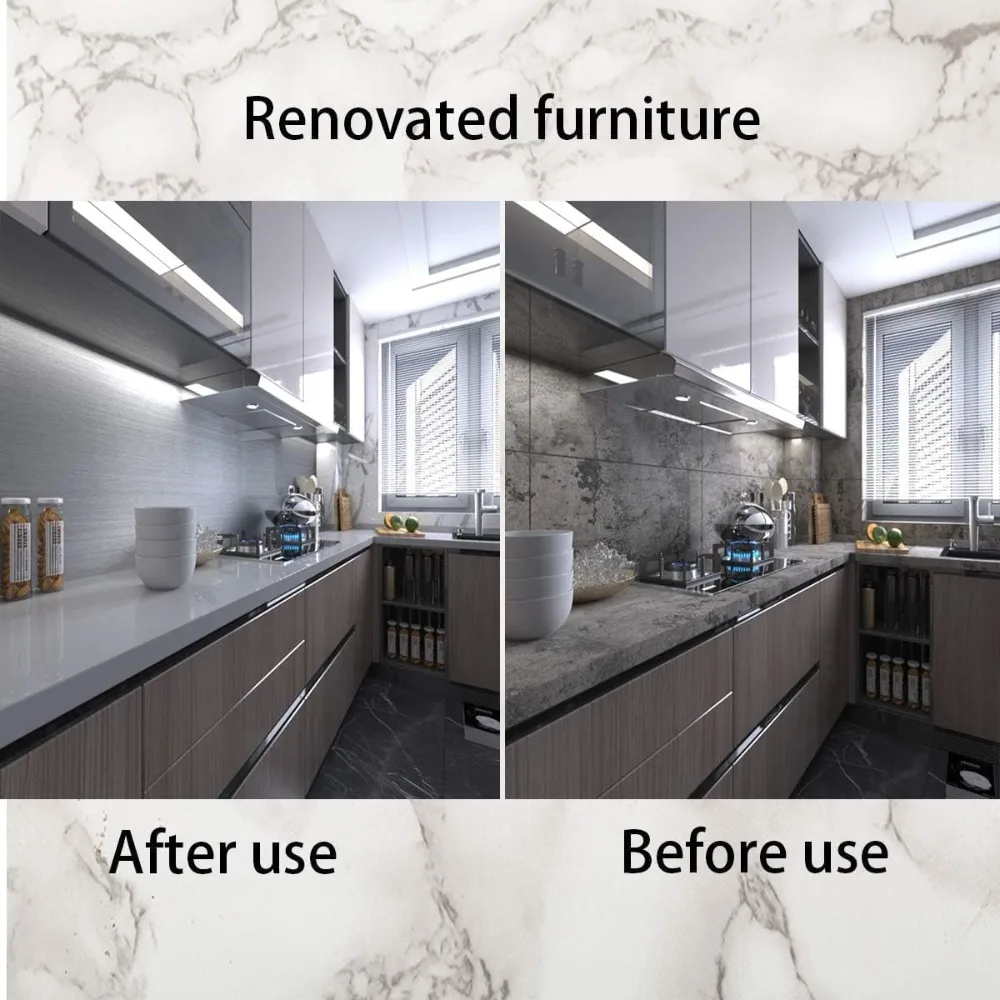 ورق اتصال من الفولاذ المقاوم للصدأ للأجهزة - عريض جدًا 31.5 × 354 ورق جدران من الفينيل المعدني الفضي قابل للتقشير واللصق