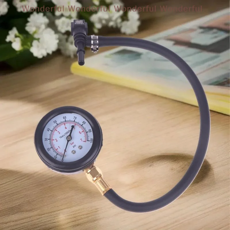 

Car & Motorcycle Fuel System Pressure Converter Tool 0-100PSI with Valve and 6.3/7.89/9.49 Features