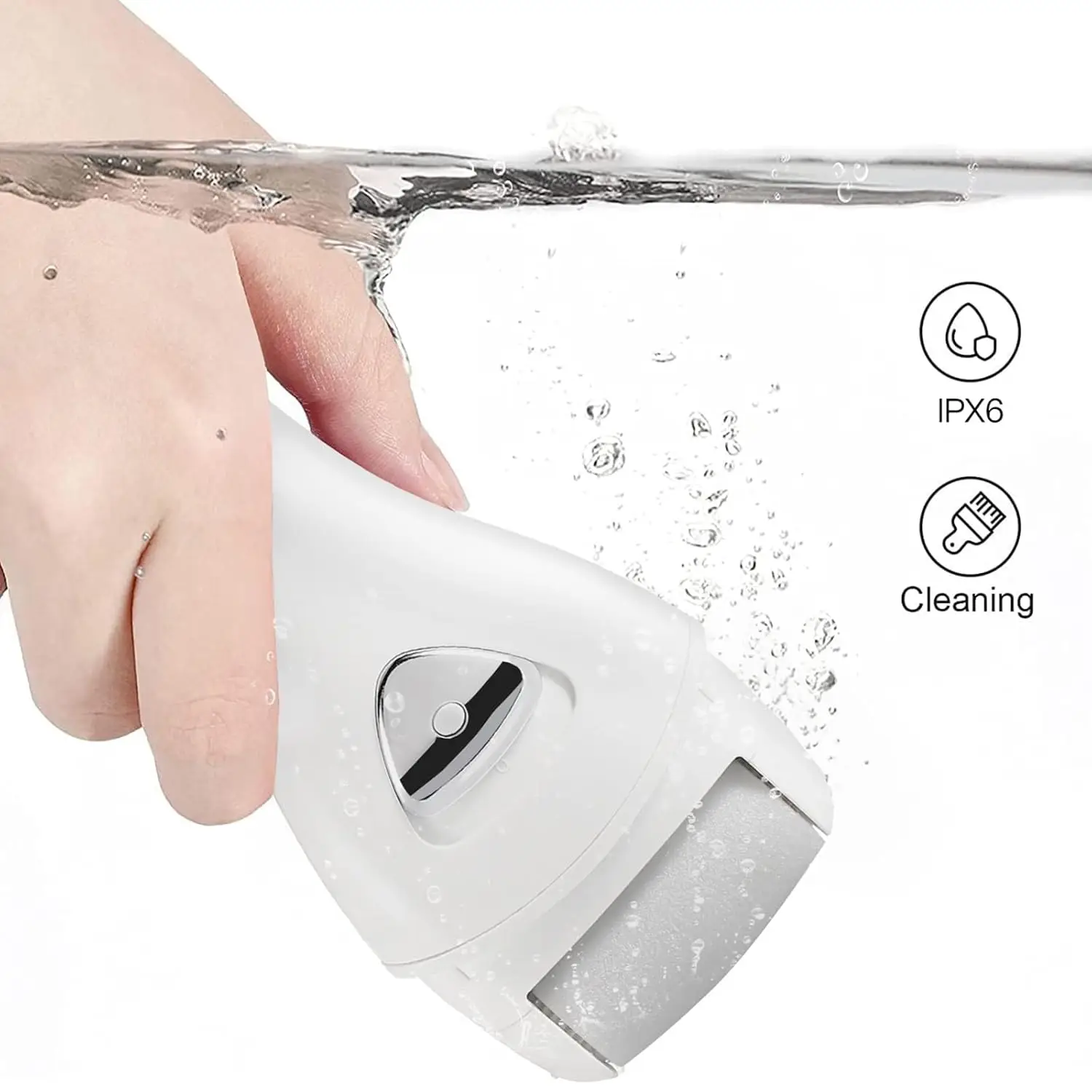 PRITECH Electric Foot Callus Remover Rechargeable Portable - Professional Foot Scrubber Pedicure Kit for Dead/Dry/Cracked Skin