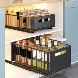 Cabinet Pull Out Drawer Extendable Slide Out Drawer Storage Shelf Kitchen Roll Out Shelves Under Sink Pull-out Cabinet Organizer