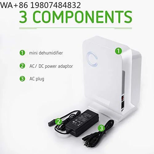 Corner Fit Low Profile Mini Silent Damp Dryer Timing Humidity Control Portable Mildew Absorber Small Bedroom Wardrobe Bathroom