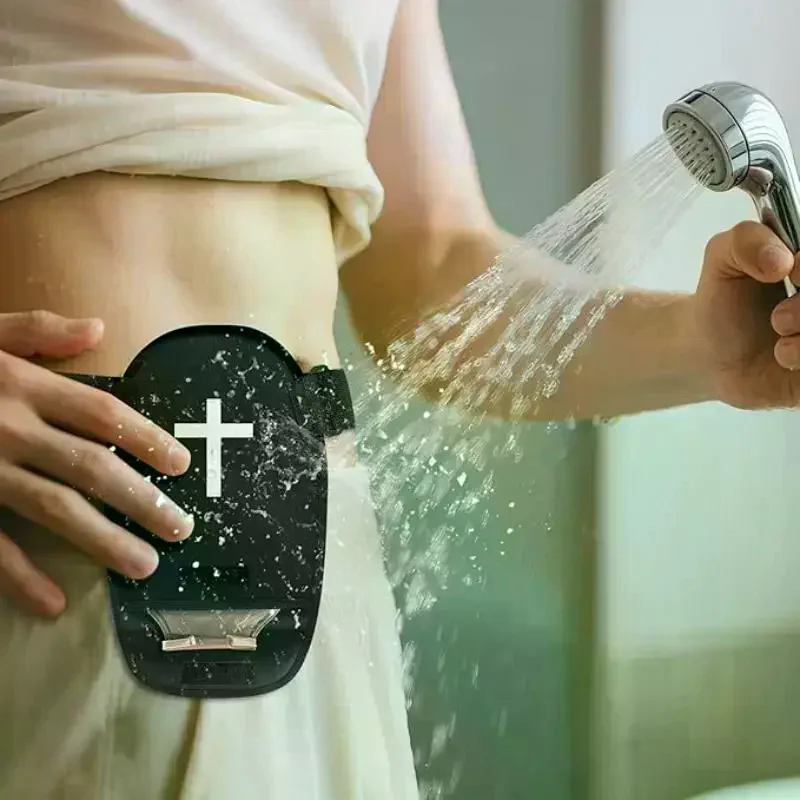 1Pcs Adjustable Belt Polyamide Ostomy Bag Covers Waterproof Shower Pouch Liners For Stoma Urostomy Ileostomy Recovery