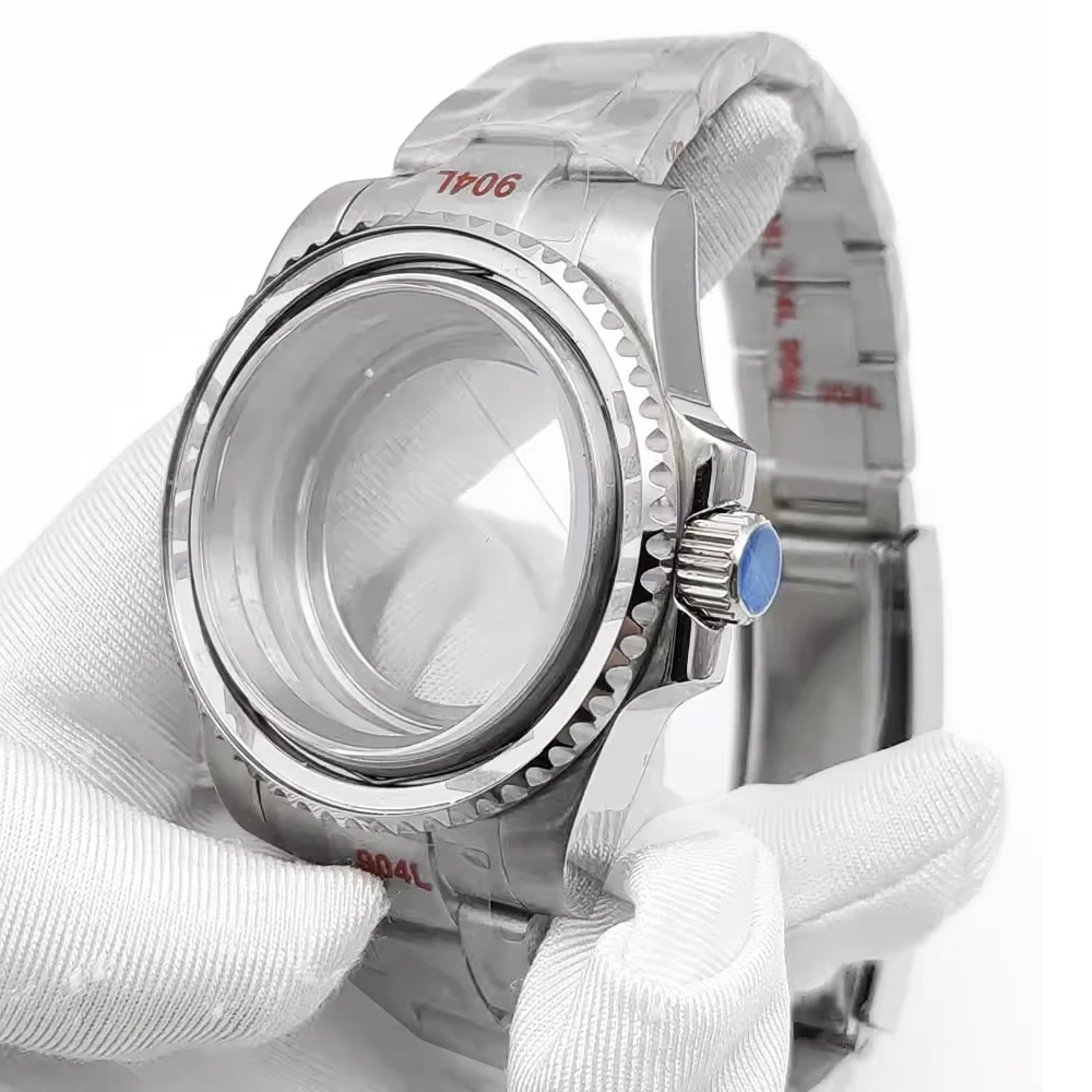 Nueva caja NH35 con bisel de 40mm para reloj con movimiento NH35 NH36, cristal de zafiro compatible con esfera de 28,5mm, reloj de moda informal para hombre