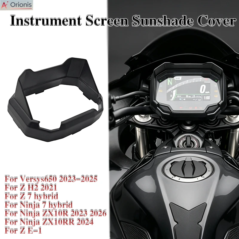 Versys650 2025 Dashboard Sun Visor Cover For Z H2 E-1 Z7 hybrid Ninja 7 hybrid ZX10R Motorcycle Instrument Screen Sunshade Guard