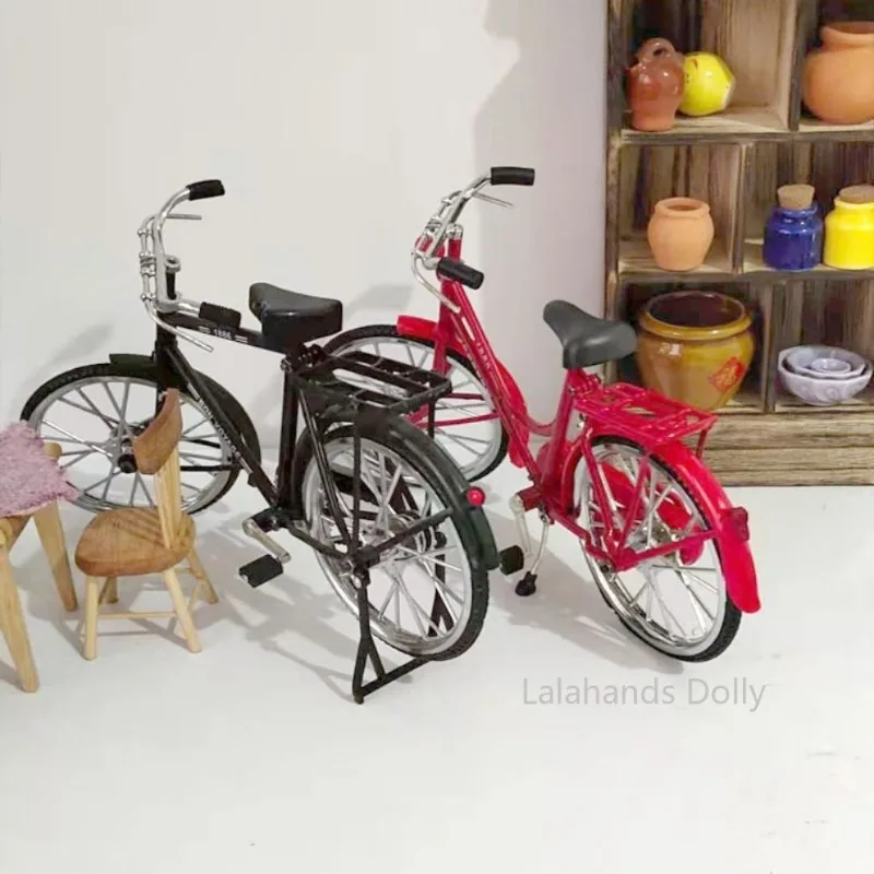 Sale 2Color Doll Mini Imitation Bicycle For 1/6 Bjd,ob11,Azones Mini Salon Doll Props Decorative Accessories