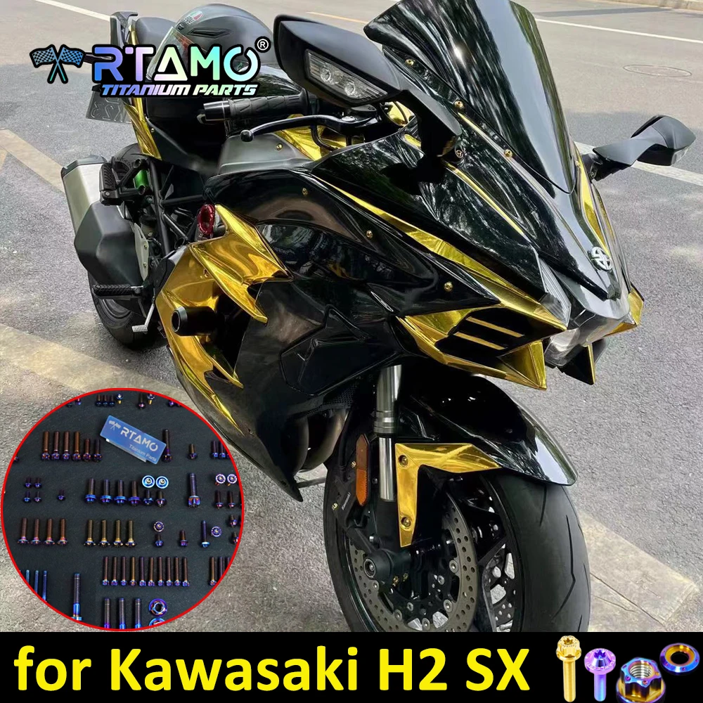rtamo-gr5-titanium-bolts-set-motorcycle-modified-screw-fit-for-kawasaki-h2-sx-windshield-bolt-spoiler-up-down
