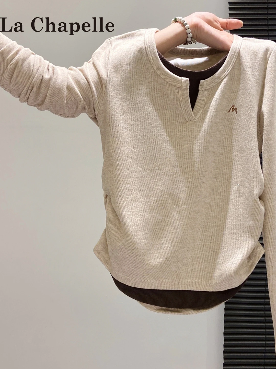 Slim Fit Long Sleeve T-Shirt Inner Wear Outerwear Casual Style Organic Bamboo Fiber Soft Comfortable Breathable Sweat Absorbent