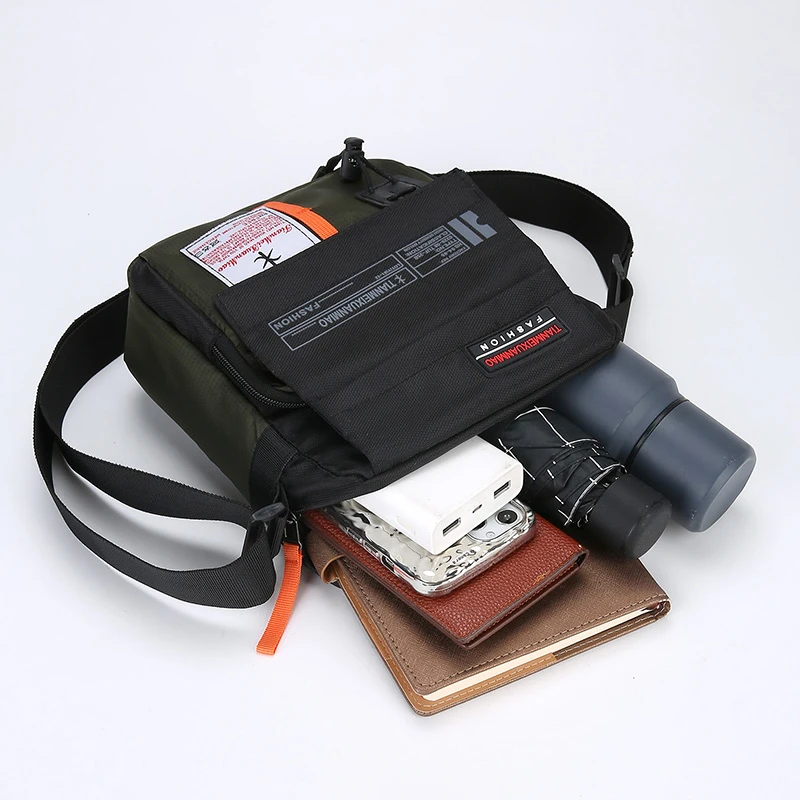 Heren Schoudertas Crossbody Tas Voor Heren Oxford Doek Rits Mobiele Telefoon Tas, Gefokt