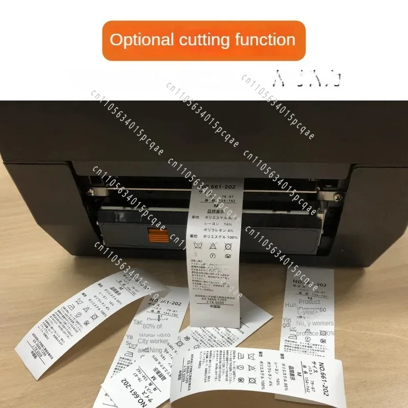 Industrial Grade Thermal Transfer Ribbon Label Printer Clothing Tag Washed Mark Satin Ribbon Printer Machine
