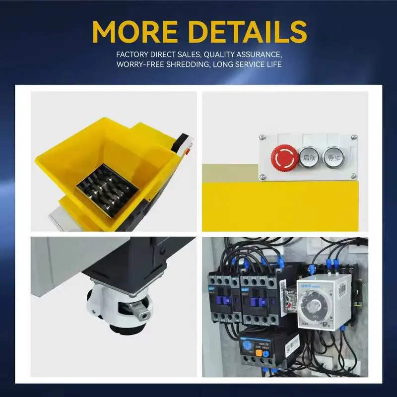 

Мини-измельчитель SGM-200A для отходов металла, бумаги и пластиковых бутылок с двумя осями вращения, автоматический, по акции