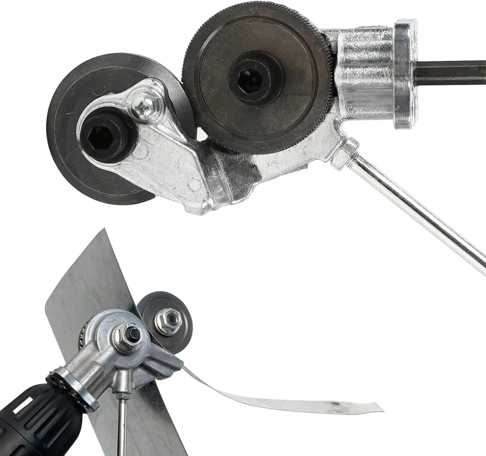 

Metal Nibbler Drill Attachment with Adapter DIY Metal Drill Attachment Metal Cutter Sheet Drill Attachment for Metal Cutting