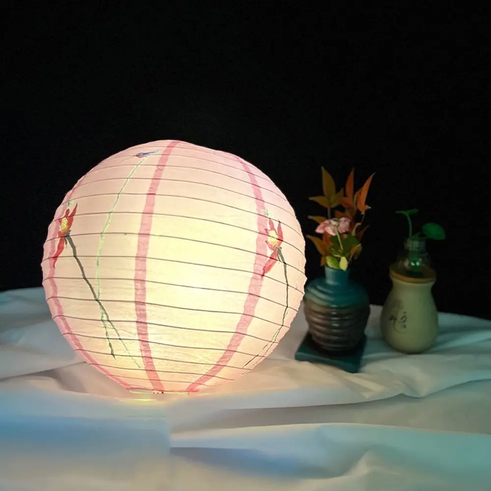 

Holiday Supplies Round Paper Lantern Lampshade Chinese Paper Lamp Hanging Decoration 30cm Hanging Lantern Ball Party Decoration